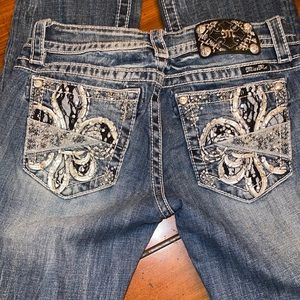 Miss me jeans with studded pockets
